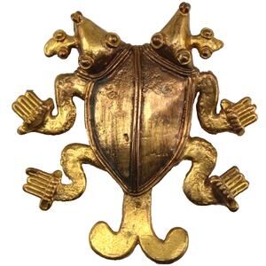 RARE MMA Inca Mayan Four Headed Creature Brooch Pin • Metropolitan Museum of Art